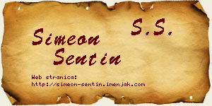 Simeon Sentin vizit kartica